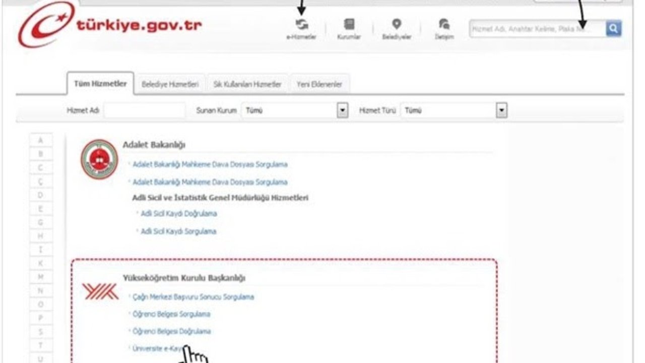 E-devlet üzerinden üniversite kaydı nasıl yapılır?